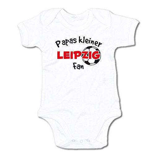 G-graphics Papas Kleiner Leipzig Fan Baby-Body (250.0251) (3-6 Monate, weiß) von G-graphics