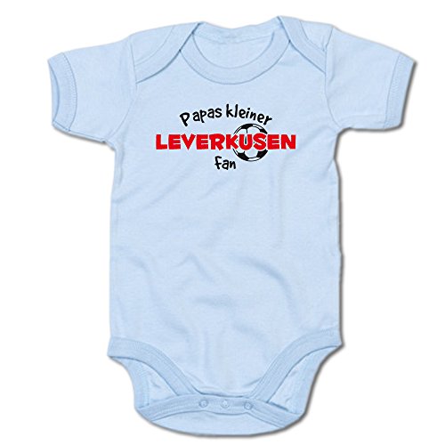 G-graphics Papas Kleiner Leverkusen Fan Baby-Body (250.0234) (3-6 Monate, blau) von G-graphics