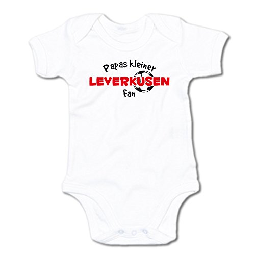 G-graphics Papas Kleiner Leverkusen Fan Baby-Body (250.0234) (3-6 Monate, weiß) von G-graphics