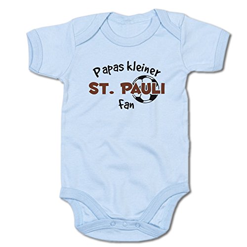 G-graphics Papas Kleiner St. Pauli Fan Baby-Body (250.0250) (0-3 Monate, blau) von G-graphics