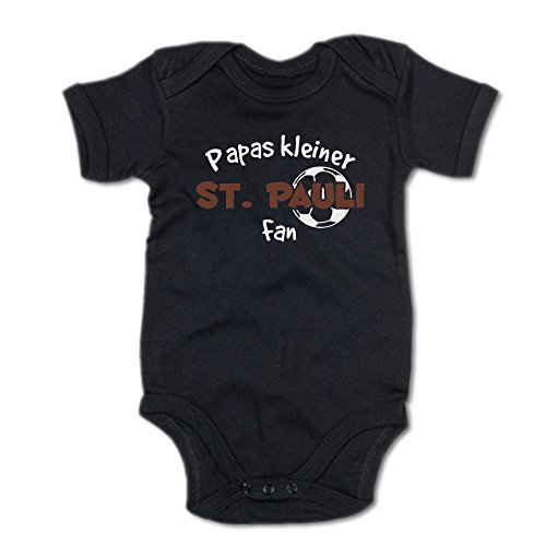 G-graphics Papas Kleiner St. Pauli Fan Baby-Body (250.0250) (0-3 Monate, schwarz) von G-graphics