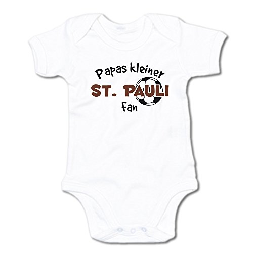 G-graphics Papas Kleiner St. Pauli Fan Baby-Body (250.0250) (0-3 Monate, weiß) von G-graphics