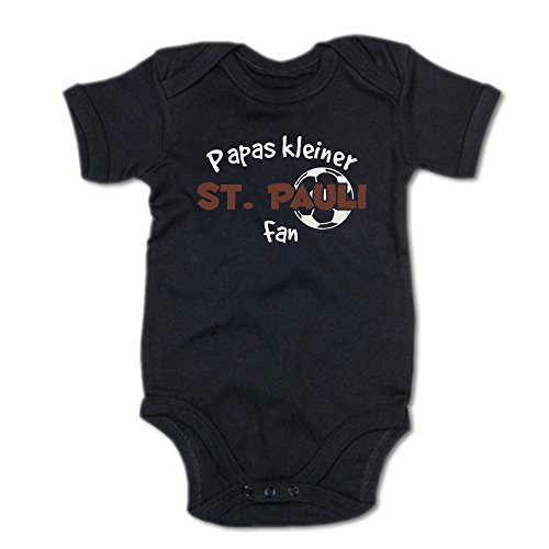 G-graphics Papas Kleiner St. Pauli Fan Baby-Body (250.0250) (3-6 Monate, schwarz) von G-graphics