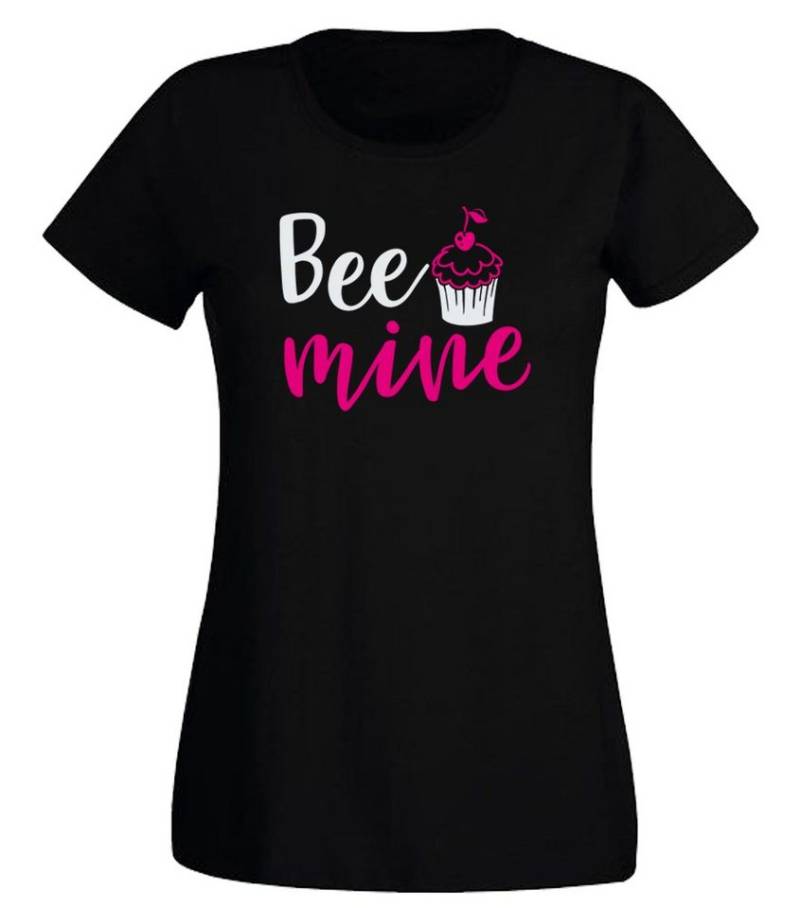 G-graphics Print-Shirt Bee mine Slim-fit Damen T-Shirt mit Frontprint zum Valentinstag von G-graphics