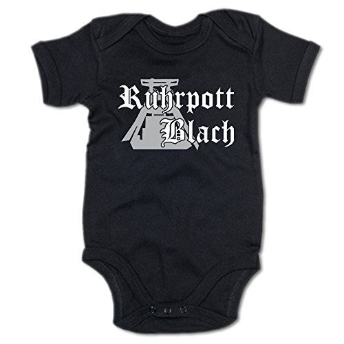 G-graphics Ruhrpott Blach Baby Body Suit Strampler 250.0109 (0-3 Monate, schwarz) von G-graphics