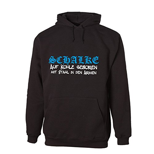 G-graphics Schalke - Auf Kohle geboren - mit Stahl in den Armen Lightweight Hooded Sweat 156.0064 (XL) von G-graphics