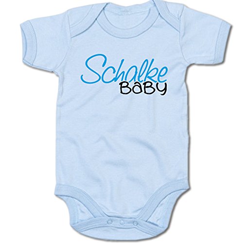 G-graphics Schalke Baby Baby-Body Suit Strampler 250.0372 (0-3 Monate, blau) von G-graphics