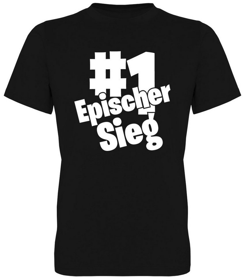 G-graphics T-Shirt #1 Epischer Sieg Herren T-Shirt, mit trendigem Frontprint, Aufdruck auf der Vorderseite, Spruch/Sprüche/Print/Motiv, für jung & alt von G-graphics