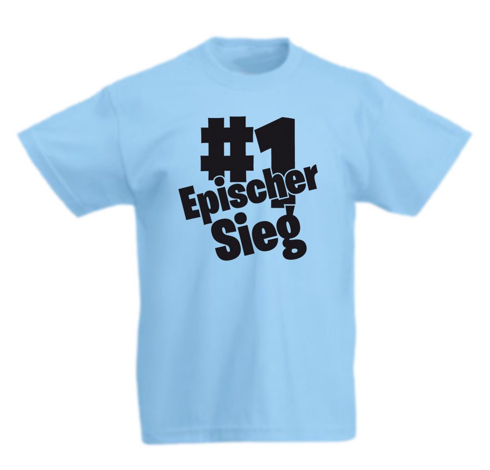 G-graphics T-Shirt #1 Epischer Sieg Kinder T-Shirt mit coolem Frontprint für Gamer*innen von G-graphics