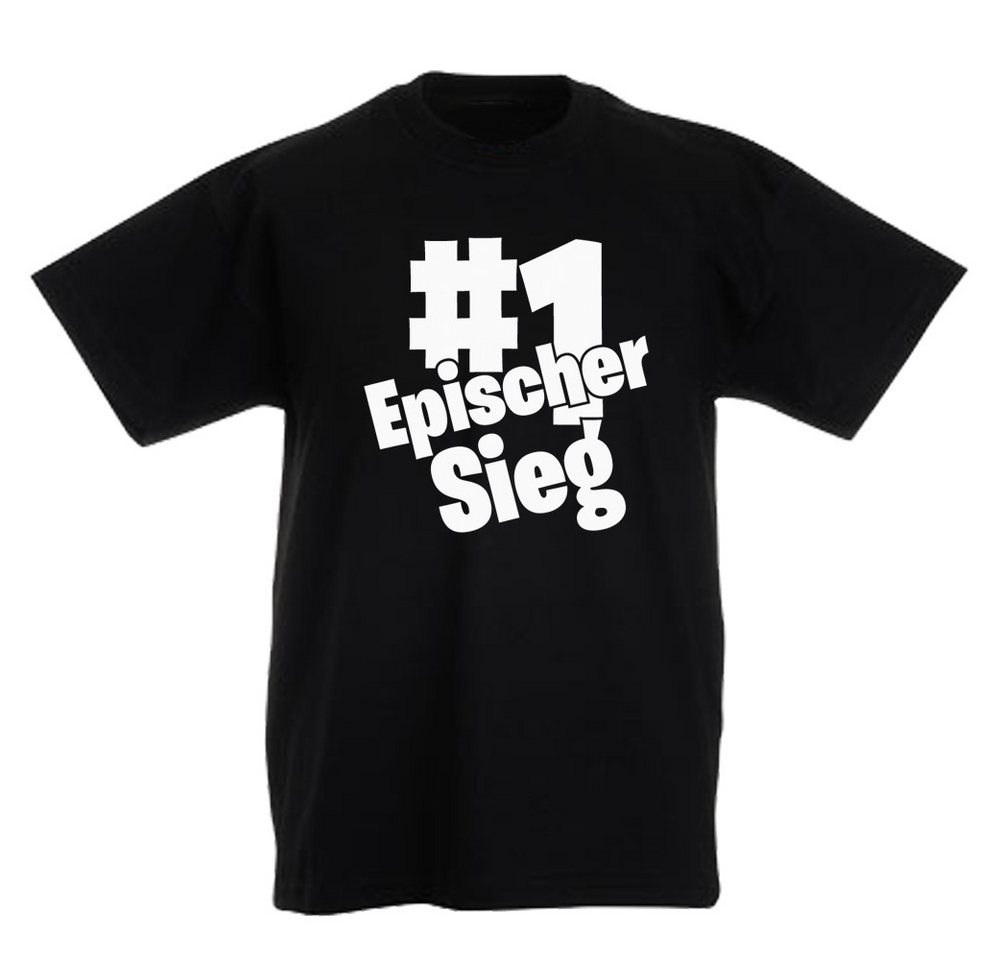 G-graphics T-Shirt #1 Epischer Sieg Kinder T-Shirt mit coolem Frontprint für Gamer*innen von G-graphics