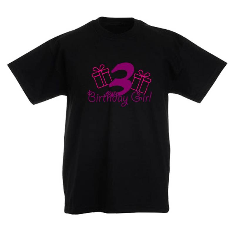 G-graphics T-Shirt 3 – Birthday Girl Kinder T-Shirt mit Motiv zum Geburtstag von G-graphics