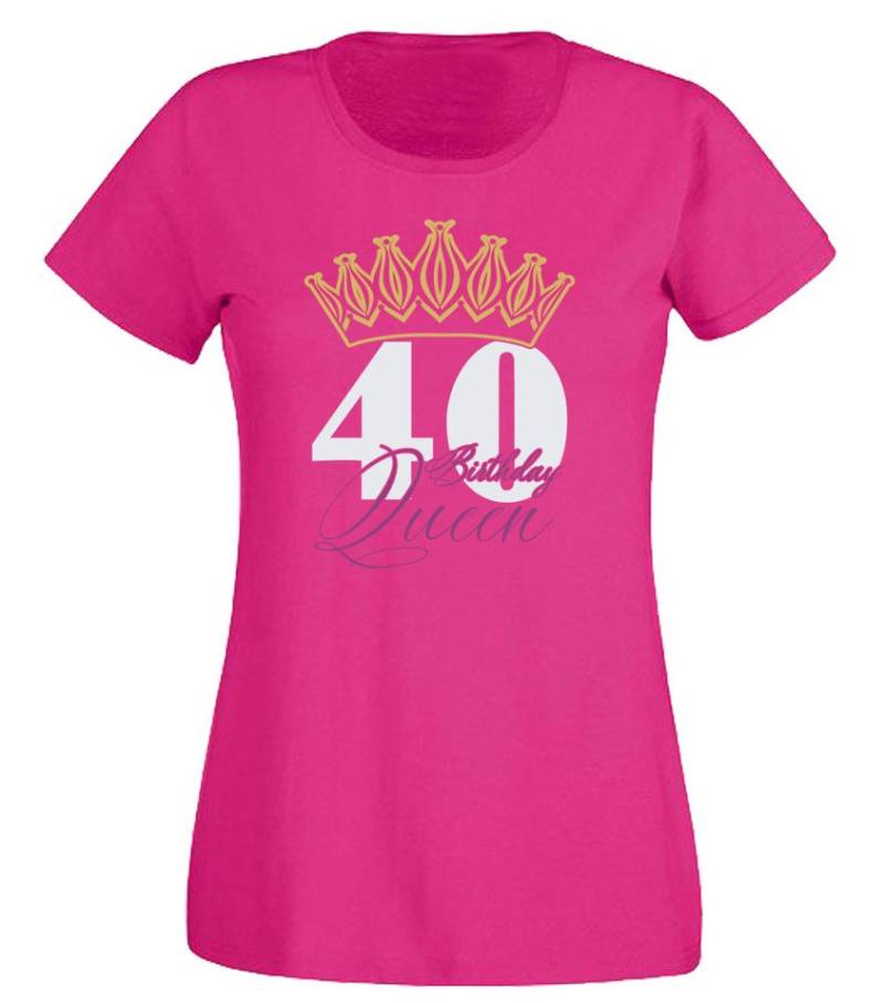 G-graphics T-Shirt 40 – Birthday Queen Slim-fit Damen T-Shirt mit Motiv zum Geburtstag G-graphics T-Shirt 40 – Birthday Queen Slim-fit Damen T-Shirt mit Motiv zum Geburtstag von G-graphics