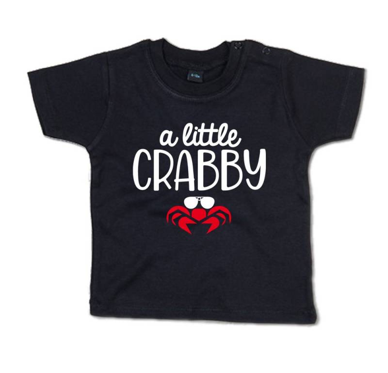 G-graphics T-Shirt A little crabby Baby T-Shirt mit Spruch als Geschenk für coole Babys von G-graphics