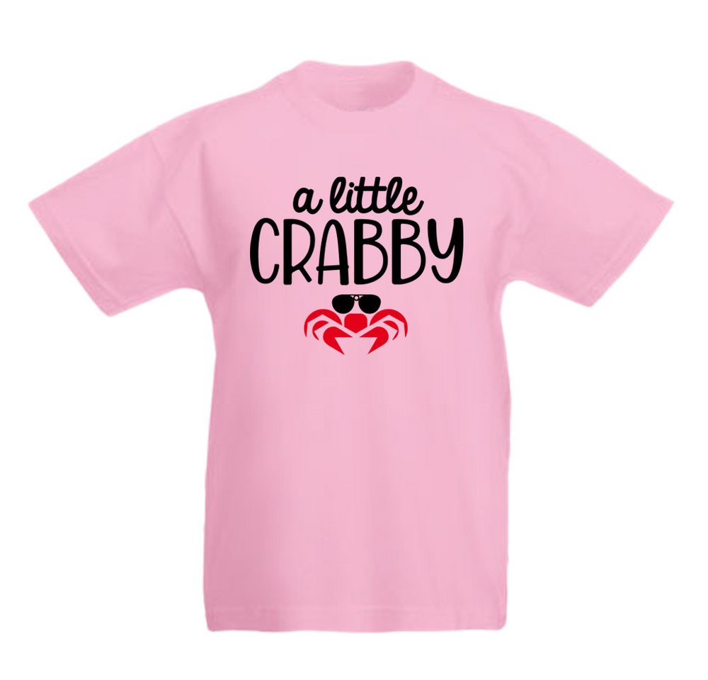 G-graphics T-Shirt A little crabby Kinder T-Shirt, mit Spruch / Sprüche / Print / Aufdruck von G-graphics