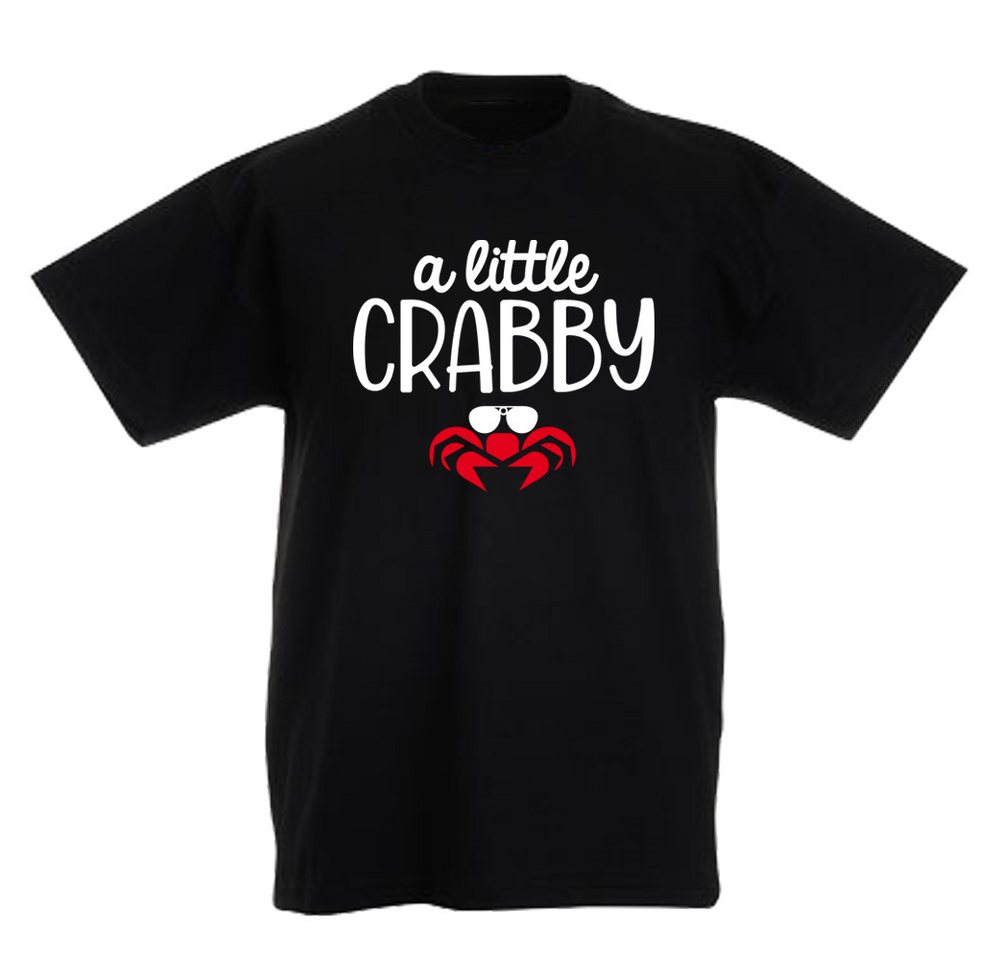 G-graphics T-Shirt A little crabby Kinder T-Shirt, mit Spruch / Sprüche / Print / Aufdruck von G-graphics