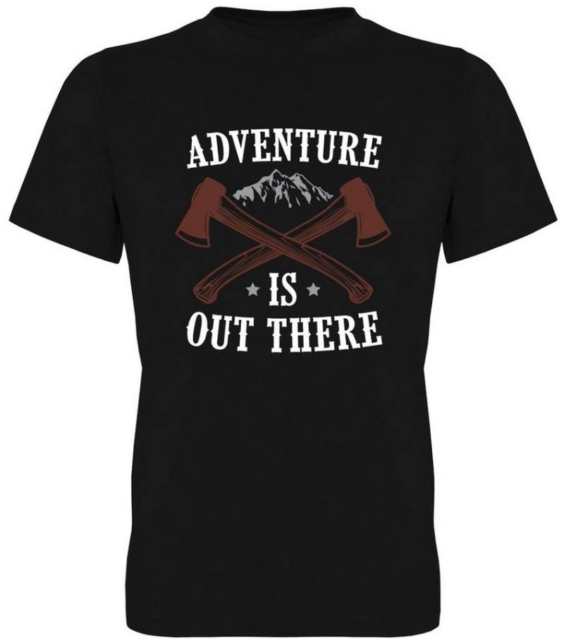 G-graphics T-Shirt Adventure is out there Herren T-Shirt mit Statement / Spruch für Abenteuerlustige von G-graphics