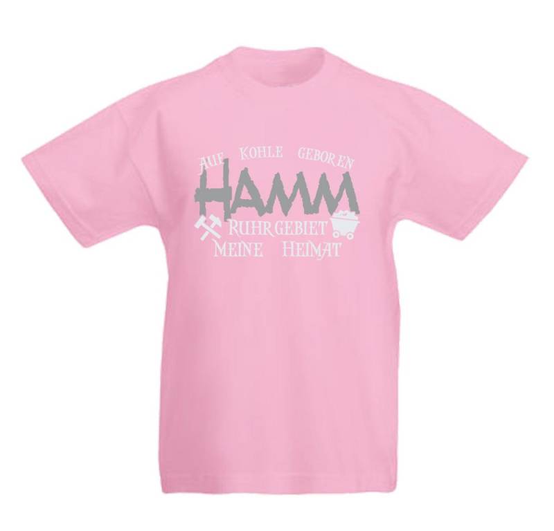 G-graphics T-Shirt Auf Kohle geboren – HAMM – Ruhrgebiet, meine Heimat Kinder T-Shirt mit coolem Ruhrgebiets-Motiv / Print von G-graphics