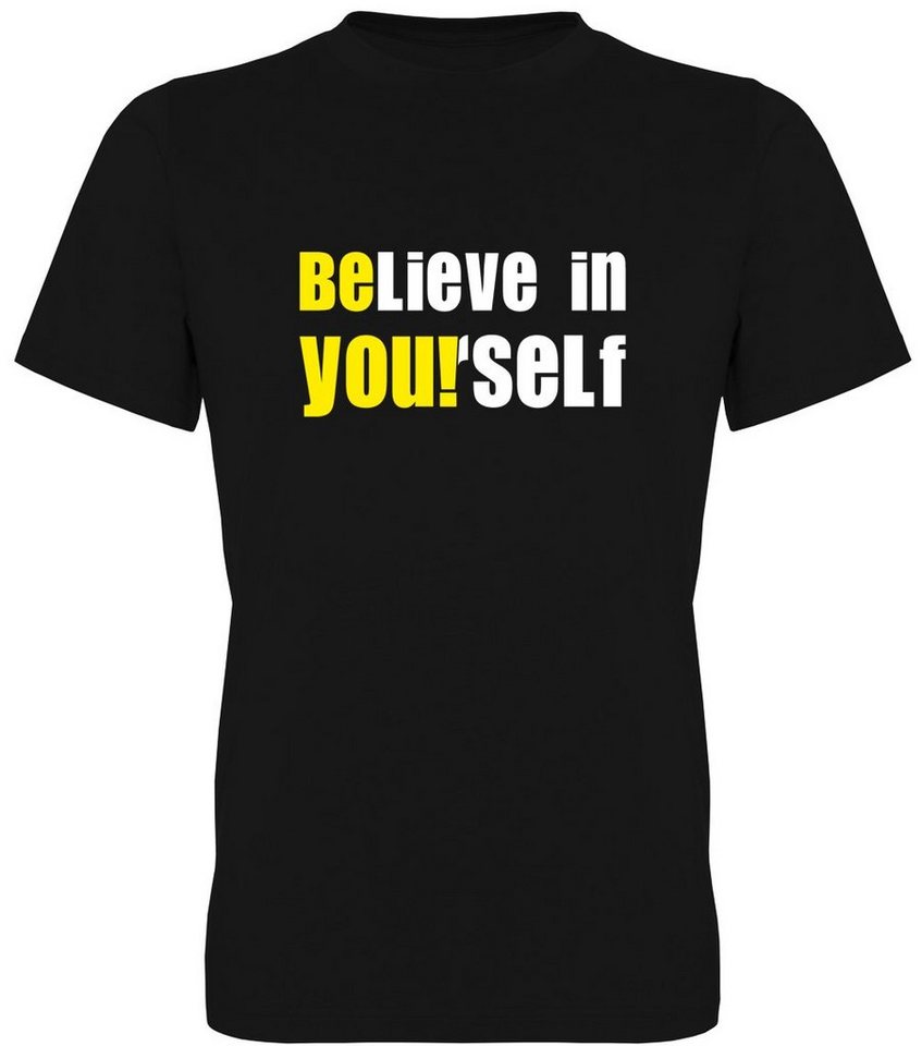 G-graphics T-Shirt BElieve in YOUrself Herren T-Shirt, mit trendigem Frontprint, Aufdruck auf der Vorderseite, Spruch/Sprüche/Print/Motiv, für jung & alt von G-graphics