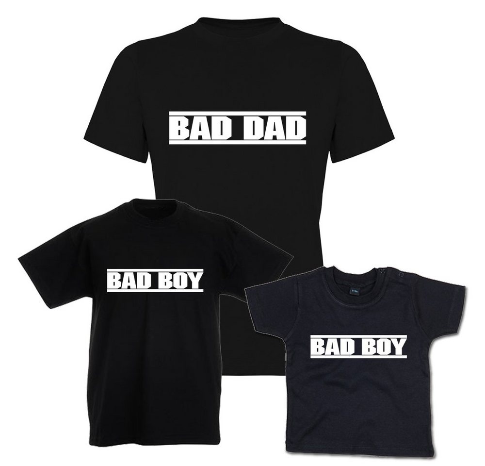 G-graphics T-Shirt Bad Dad & Bad Boy Vater & Sohn-Set zum selbst zusammenstellen, mit trendigem Frontprint, Aufdruck auf der Vorderseite, Spruch/Sprüche/Print/Motiv, für jung & alt von G-graphics