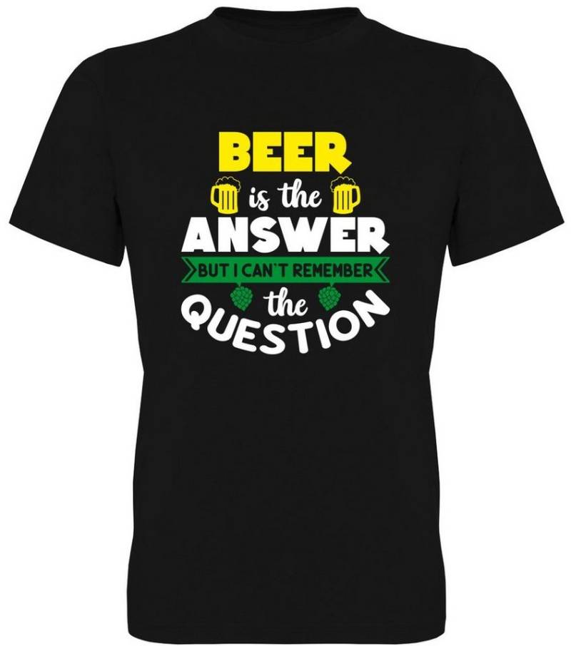 G-graphics T-Shirt Beer is the Answer but I can´t remember the Question Herren T-Shirt perfekt für den nächsten Männer- &Partyabend von G-graphics