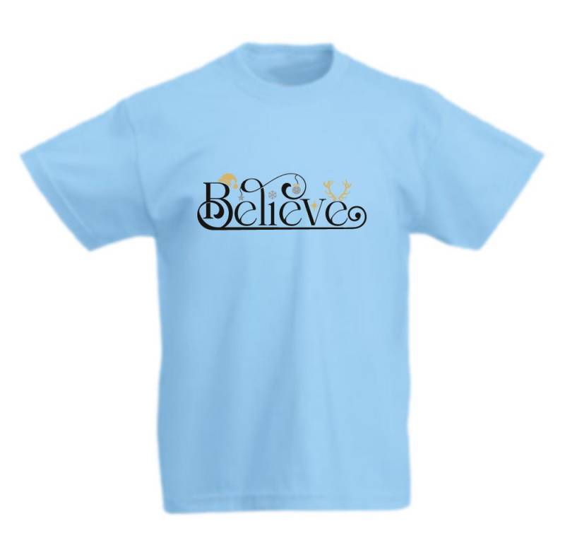 G-graphics T-Shirt Believe in Christmas Kinder T-Shirt mit schönem Winter- & Weihnachtsmotiv von G-graphics