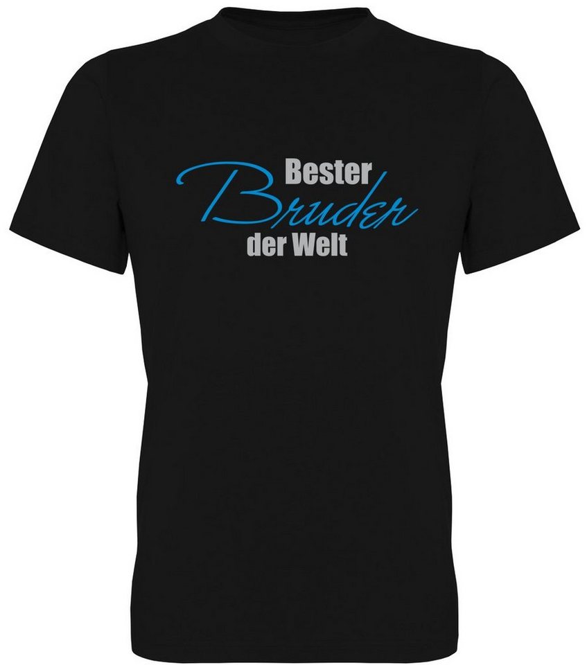 G-graphics T-Shirt Bester Bruder der Welt Herren T-Shirt mit Statement / Spruch / Motiv als Frontprint von G-graphics