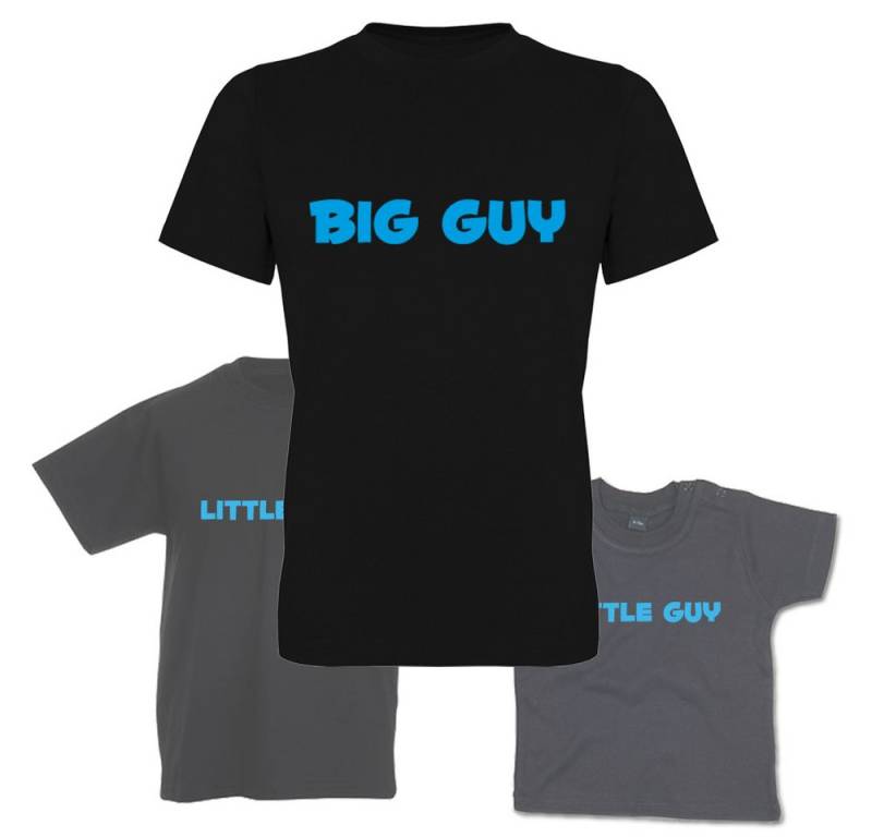 G-graphics T-Shirt Big Guy & Little Guy (Familienset, Einzelteile zum selbst zusammenstellen) Kinder- & Erwachsenen-T-Shirt-Set mit Frontprint von G-graphics