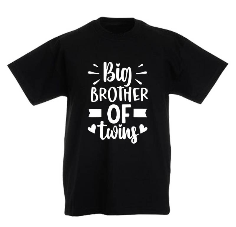 G-graphics T-Shirt Big brother of twins Kinder T-Shirt mit coolem Spruch als Frontprint von G-graphics