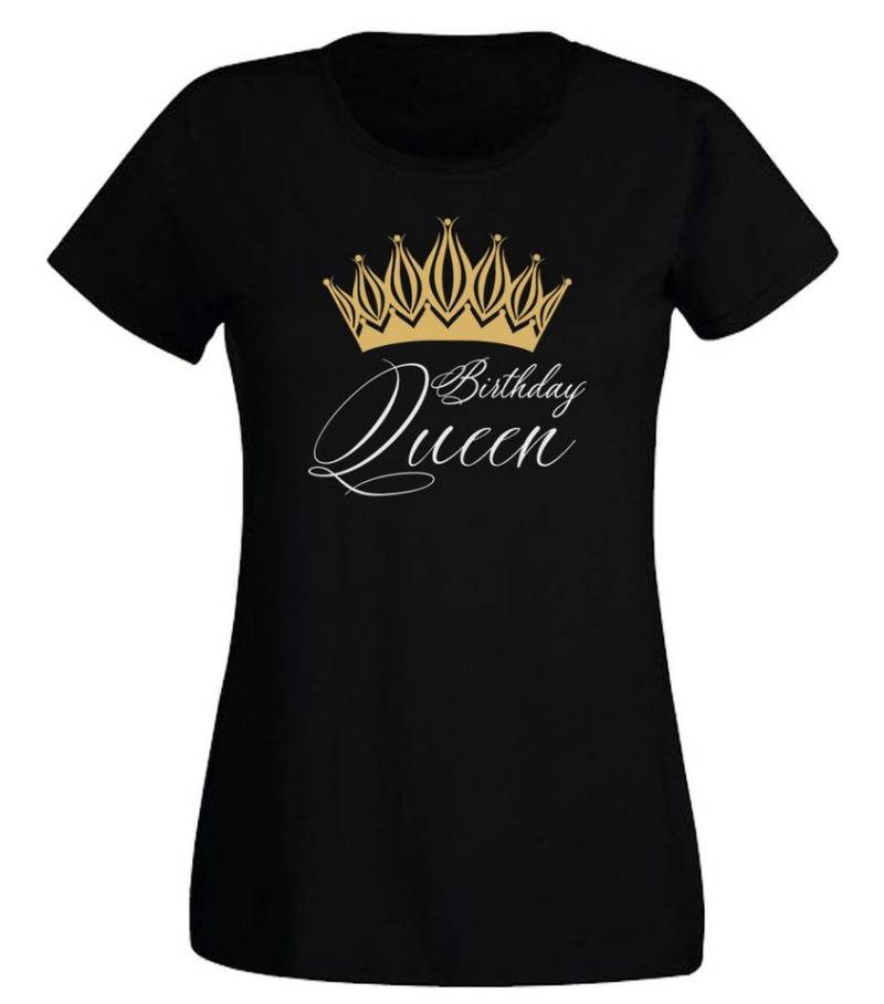 G-graphics T-Shirt Birthday Queen Slim-fit Damen T-Shirt mit Motiv zum Geburtstag von G-graphics
