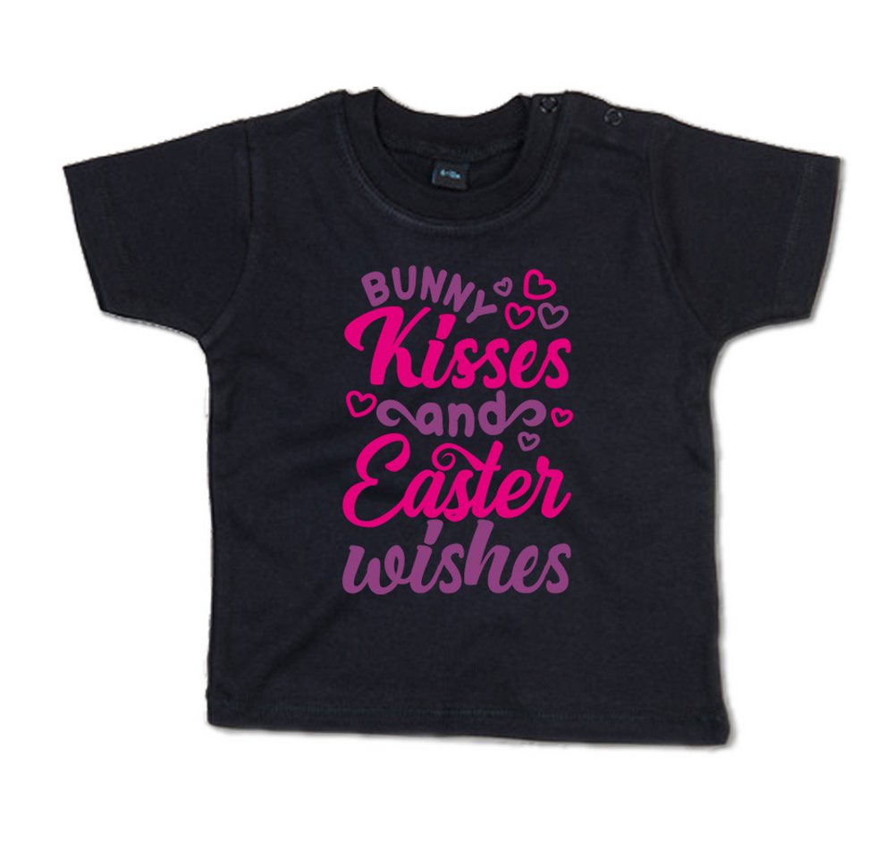 G-graphics T-Shirt Bunny Kisses and easter wishes Baby T-Shirt mit Spruch als Geschenk zu Ostern von G-graphics