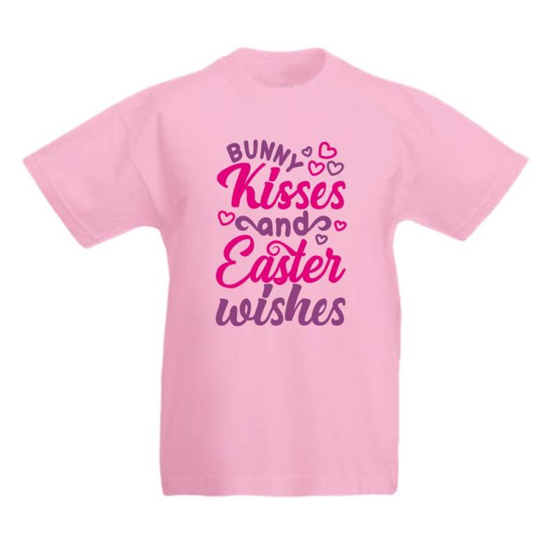 G-graphics T-Shirt Bunny kisses and easter wishes Kinder T-Shirt mit süßem Motiv-Print zu Ostern von G-graphics