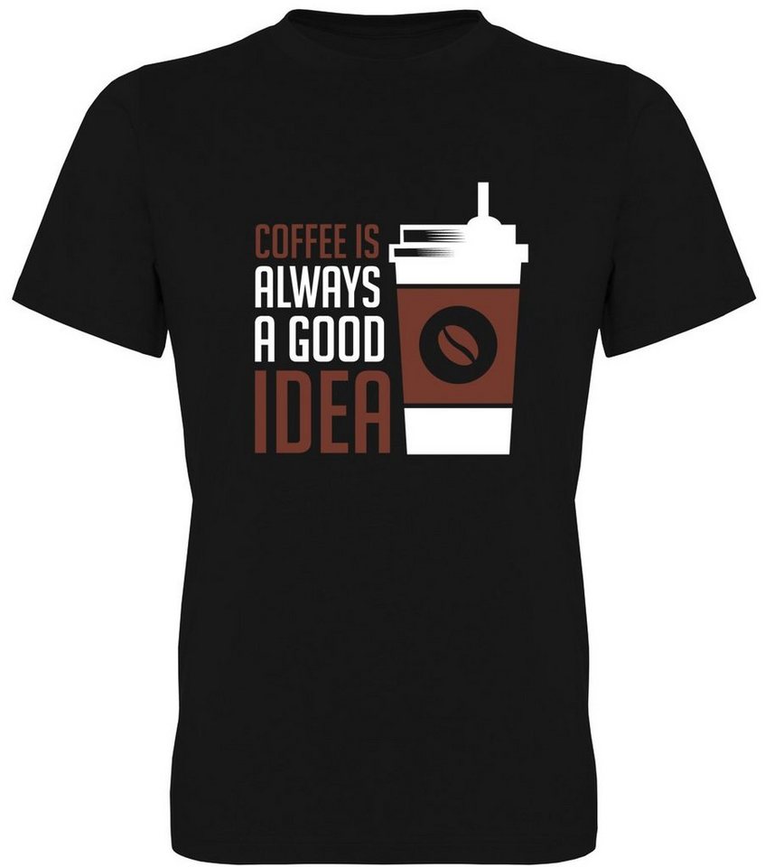 G-graphics T-Shirt Coffee is always a good Idea Herren T-Shirt mit Frontprint-Statement für Coffeelover von G-graphics