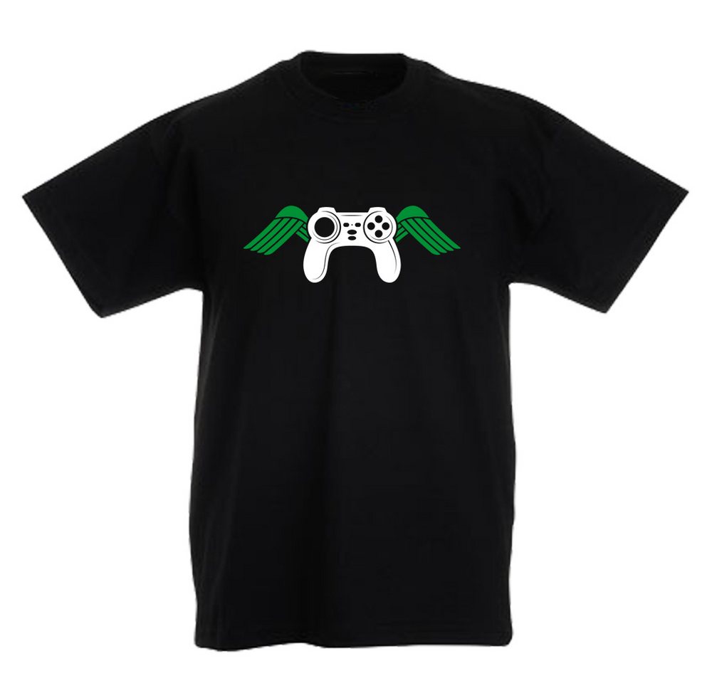 G-graphics T-Shirt Controller mit Flügel Kinder T-Shirt mit coolem Frontprint für Gamer*innen von G-graphics