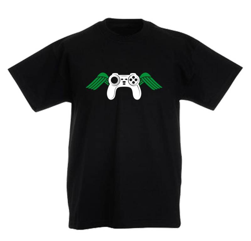 G-graphics T-Shirt Controller mit Flügel Kinder T-Shirt mit coolem Frontprint für Gamer*innen von G-graphics