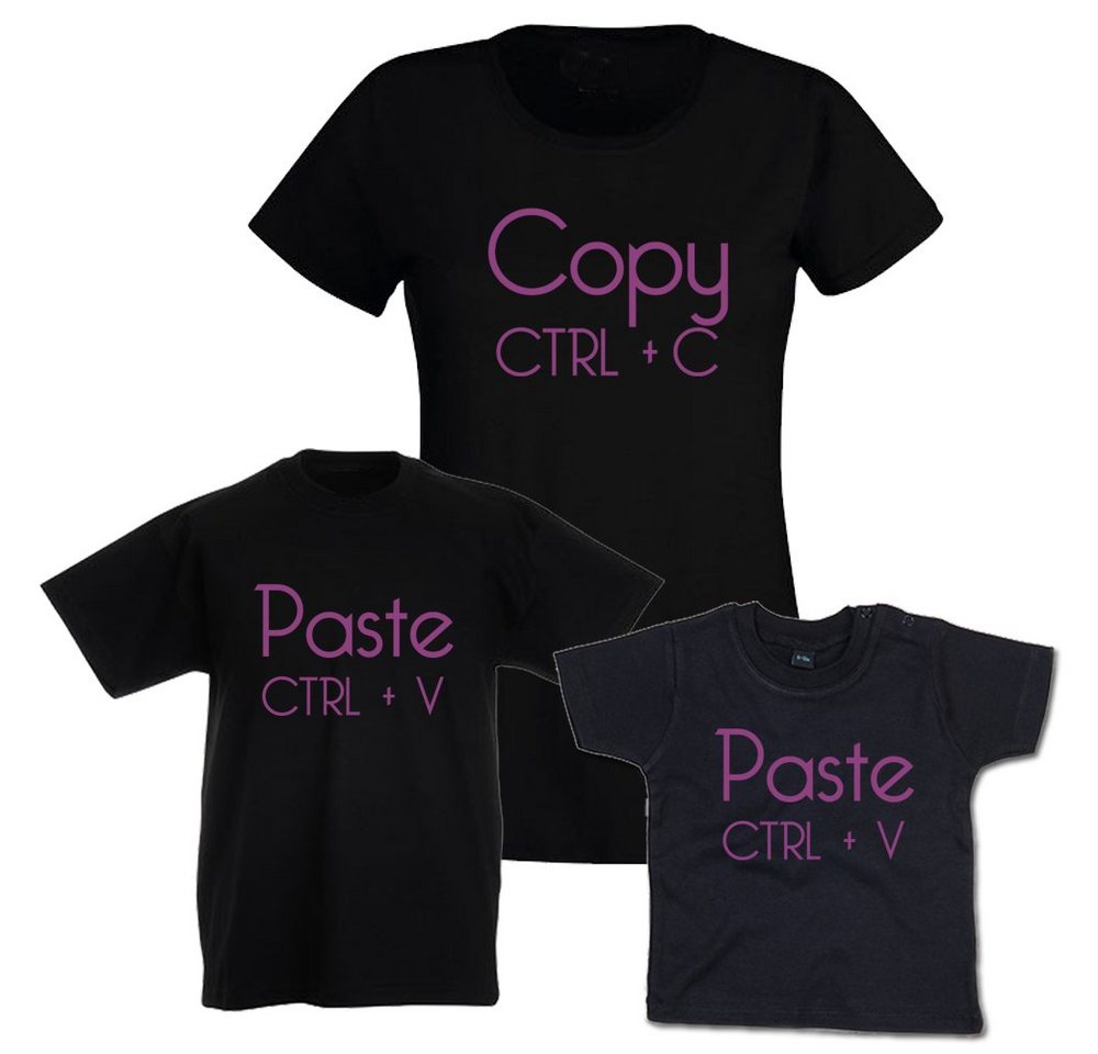 G-graphics T-Shirt Copy & Paste Mutter & Kind-Set zum selbst zusammenstellen, mit trendigem Frontprint, Aufdruck auf der Vorderseite, Spruch/Sprüche/Print/Motiv, für jung & alt von G-graphics