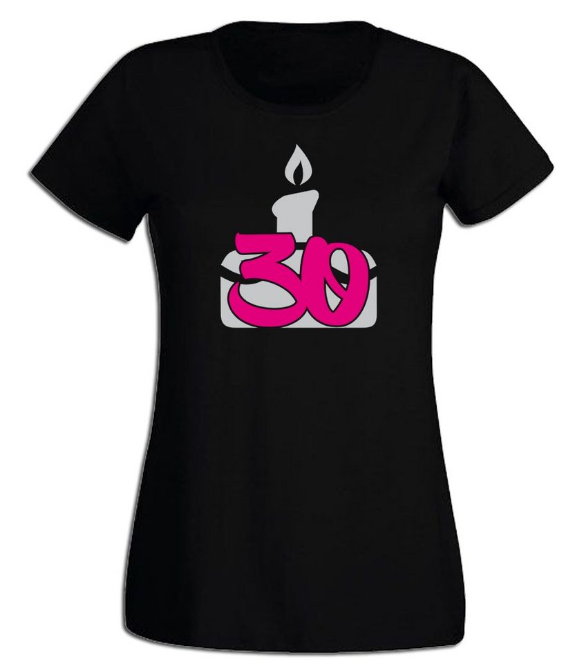 G-graphics T-Shirt Damen T-Shirt - 30 – Geburtstagstorte zum 30. Geburtstag, mit trendigem Frontprint, Slim-fit, Aufdruck auf der Vorderseite, Spruch/Sprüche/Print/Motiv von G-graphics