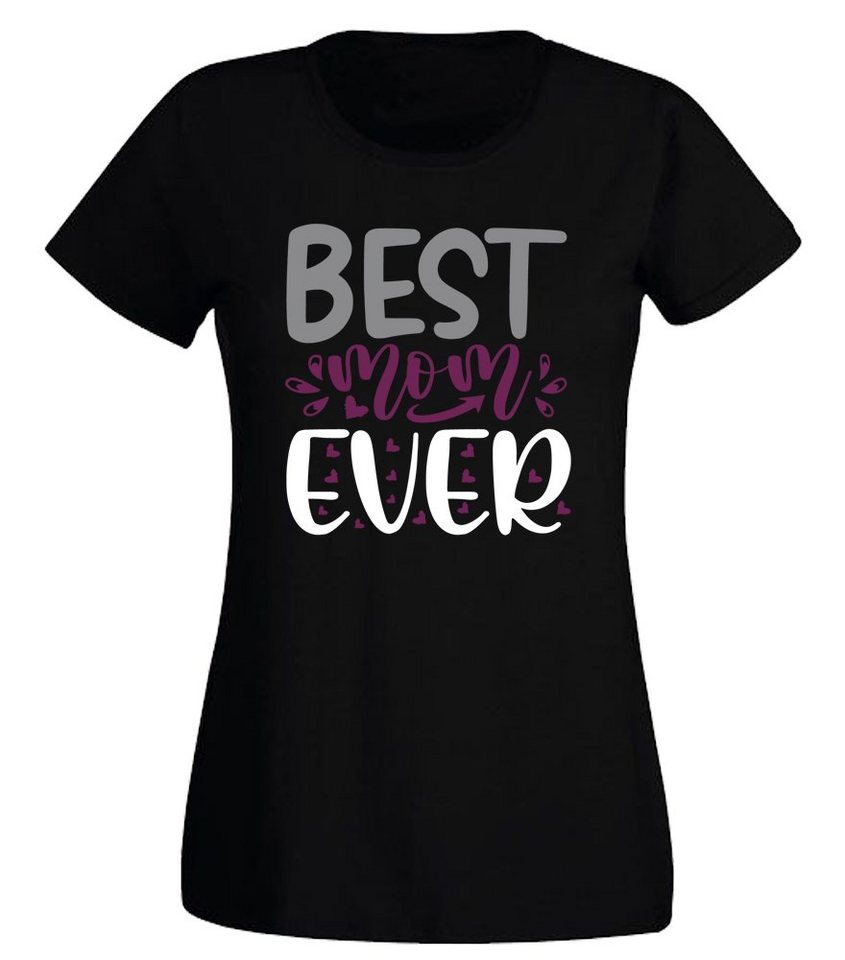 G-graphics T-Shirt Best Mom Ever Slim-fit Damen T-Shirt mit Frontprint-Motiv für die beste Mama von G-graphics