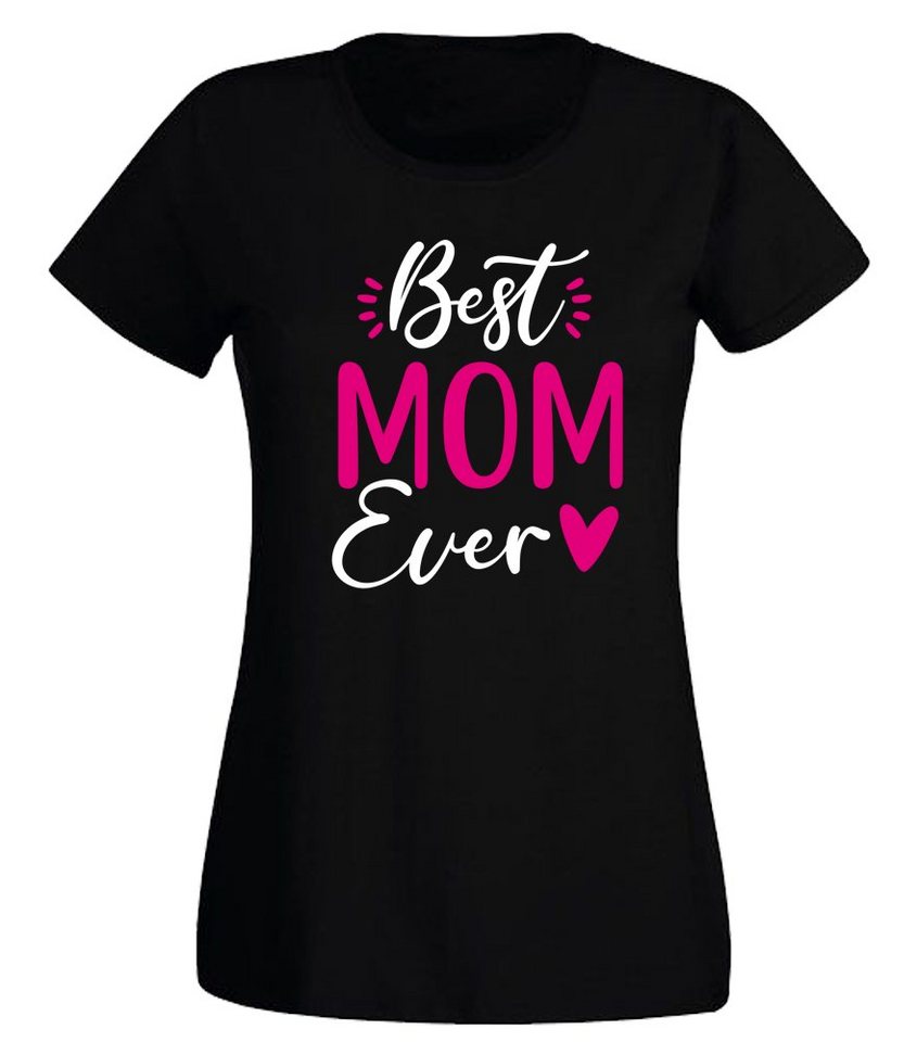 G-graphics T-Shirt Best Mom Ever Slim-fit Damen T-Shirt mit Frontprint-Motiv für die beste Mama von G-graphics