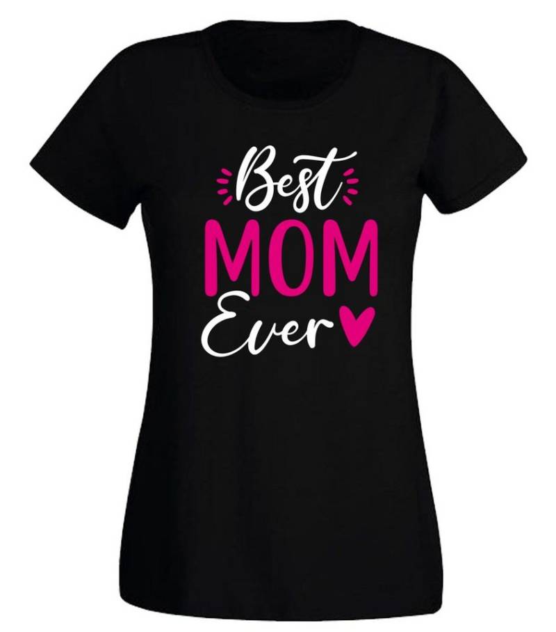 G-graphics T-Shirt Best Mom Ever Slim-fit Damen T-Shirt mit Frontprint-Motiv für die beste Mama von G-graphics