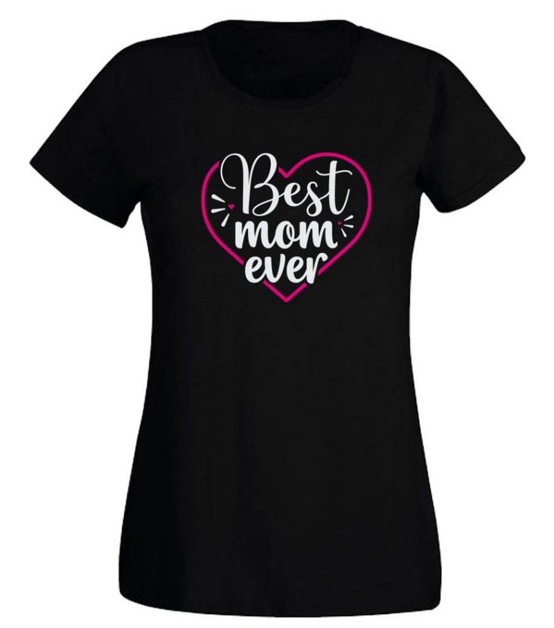 G-graphics T-Shirt Best Mom ever Slim-fit Damen T-Shirt mit Frontprint-Motiv für die beste Mama von G-graphics