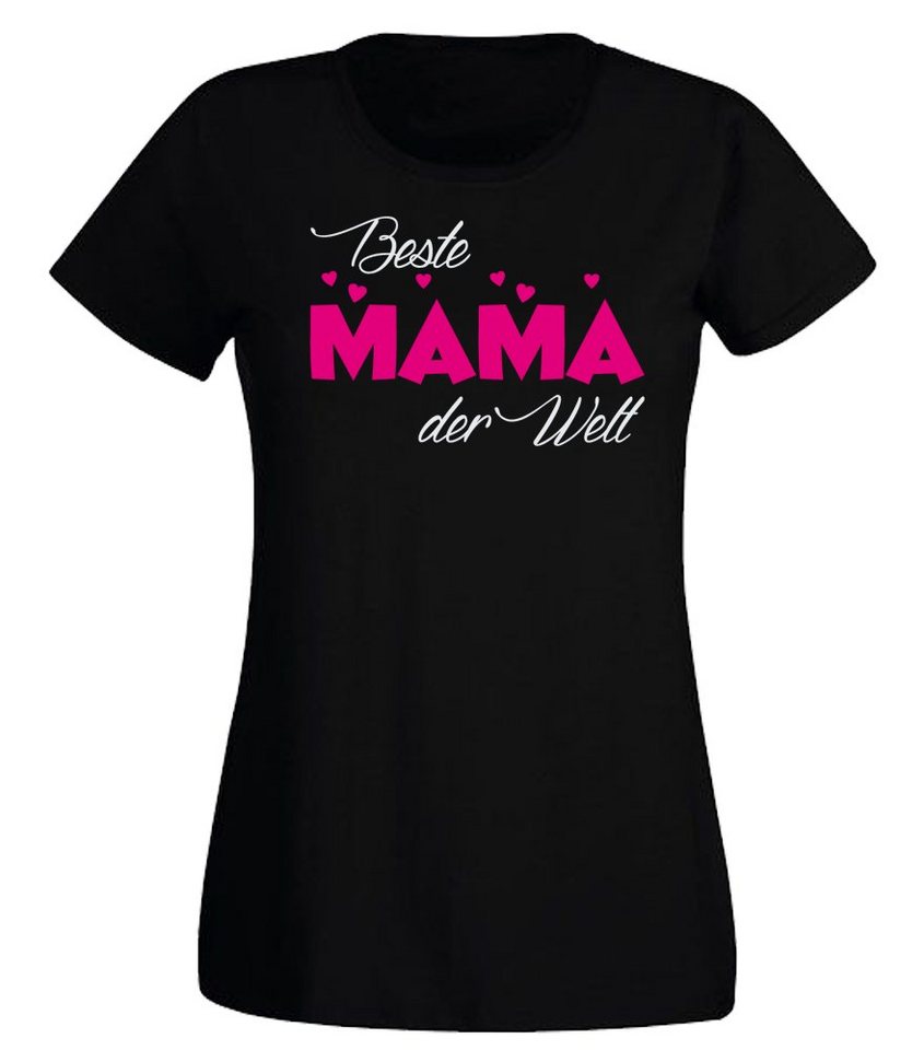 G-graphics T-Shirt Damen T-Shirt - Beste Mama der Welt mit trendigem Frontprint, Slim-fit, Aufdruck auf der Vorderseite, Spruch/Sprüche/Print/Motiv, für jung & alt von G-graphics