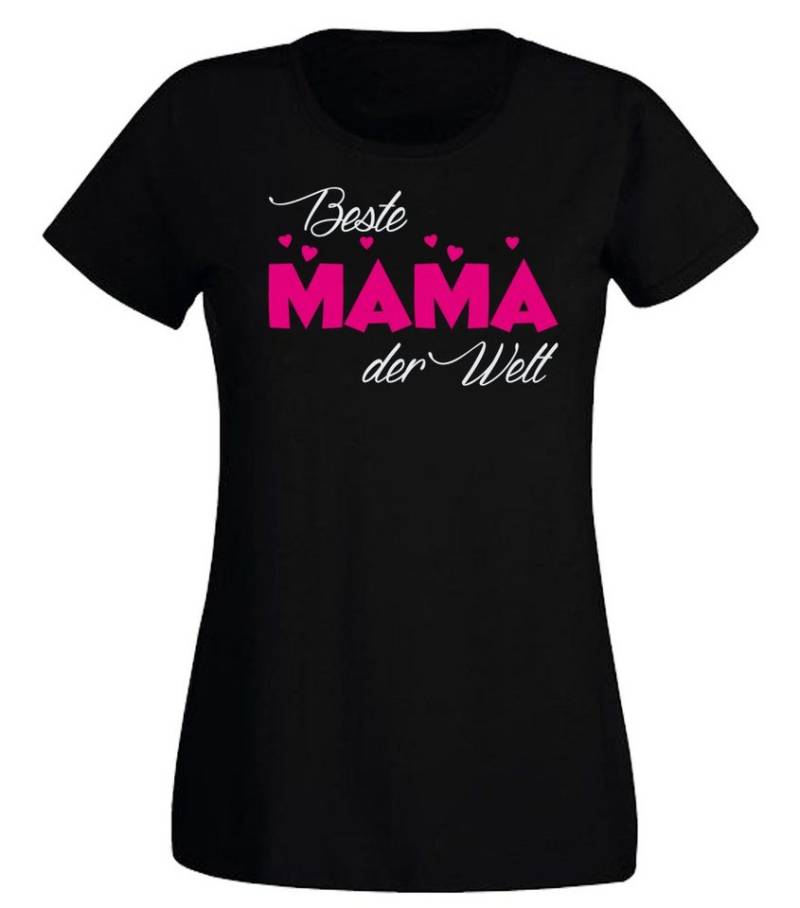 G-graphics T-Shirt Beste Mama der Welt Slim-fit Damen T-Shirt mit Frontprint-Motiv für die beste Mama von G-graphics