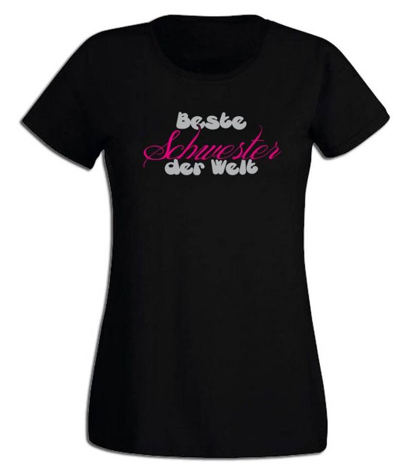 G-graphics T-Shirt Beste Schwester der Welt Slim-fit- Damen T-Shirt mit Statement / Spruch als Frontprint G-graphics T-Shirt Beste Schwester der Welt Slim-fit- Damen T-Shirt mit Statement / Spruch als Frontprint von G-graphics
