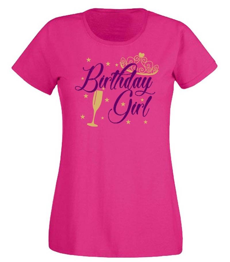 G-graphics T-Shirt Birthday Girl Slim-fit Damen T-Shirt mit Motiv zum Geburtstag von G-graphics