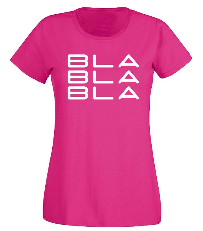 G-graphics T-Shirt Damen T-Shirt - Bla Bla Bla Slim-fit, mit trendigem Frontprint, Aufdruck auf der Vorderseite, Spruch/Sprüche/Print/Motiv, für jung & alt von G-graphics