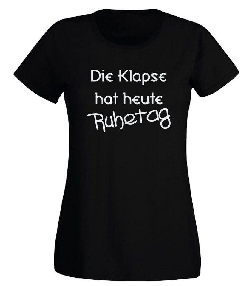 G-graphics T-Shirt Damen T-Shirt - Die Klapse hat heute Ruhetag Slim-fit, mit Frontprint, für den nächsten Mädels- & Partyabend G-graphics T-Shirt Damen T-Shirt - Die Klapse hat heute Ruhetag Slim-fit, mit Frontprint, für den nächsten Mädels- & Partyabend von G-graphics