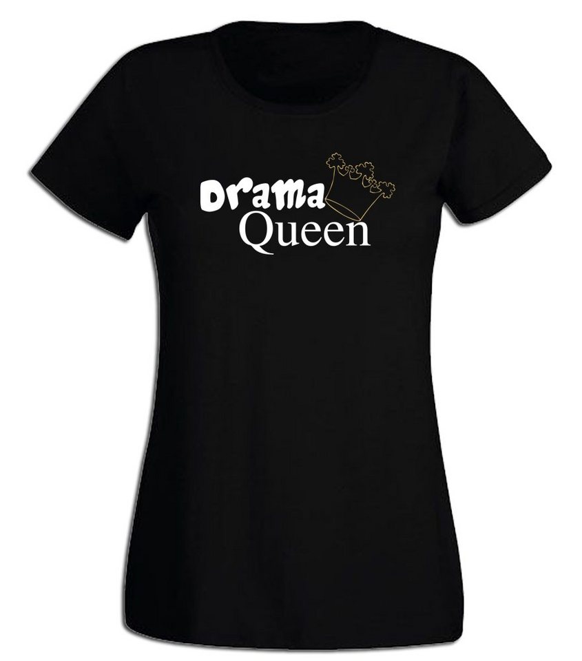 G-graphics T-Shirt Damen T-Shirt - Drama Queen mit trendigem Frontprint, Slim-fit, Aufdruck auf der Vorderseite, Spruch/Sprüche/Print/Motiv, für jung & alt von G-graphics