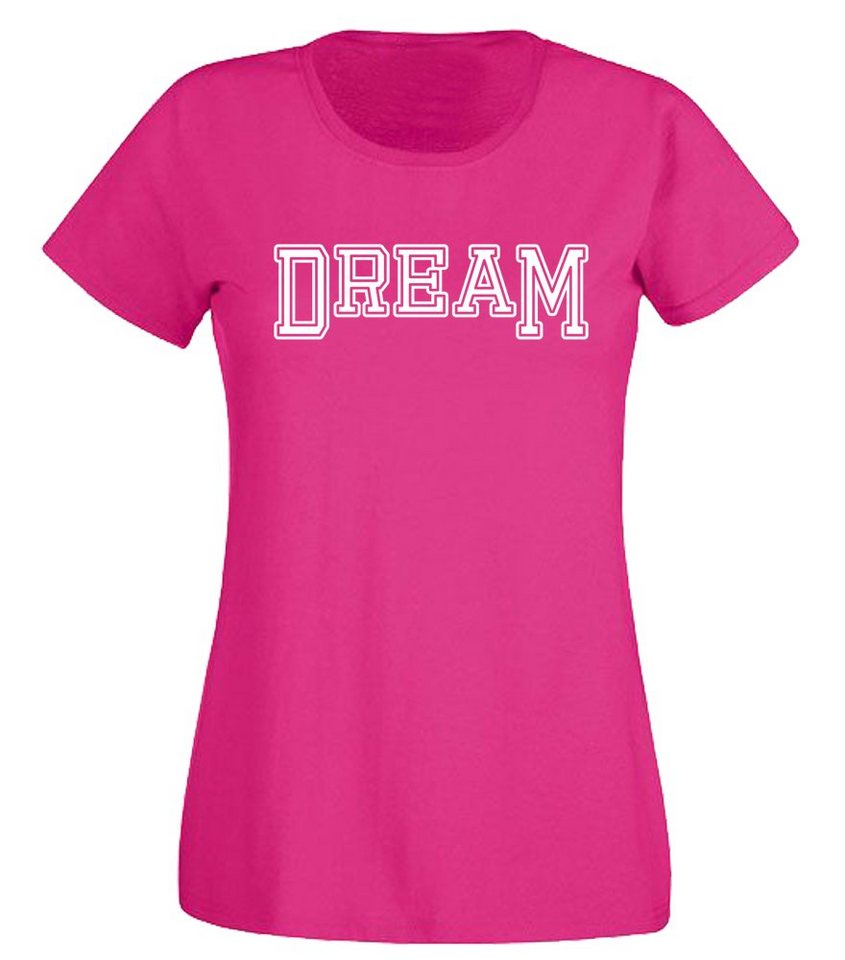 G-graphics T-Shirt Dream Slim-fit- Damen T-Shirt mit Statement / Spruch als Frontprint von G-graphics