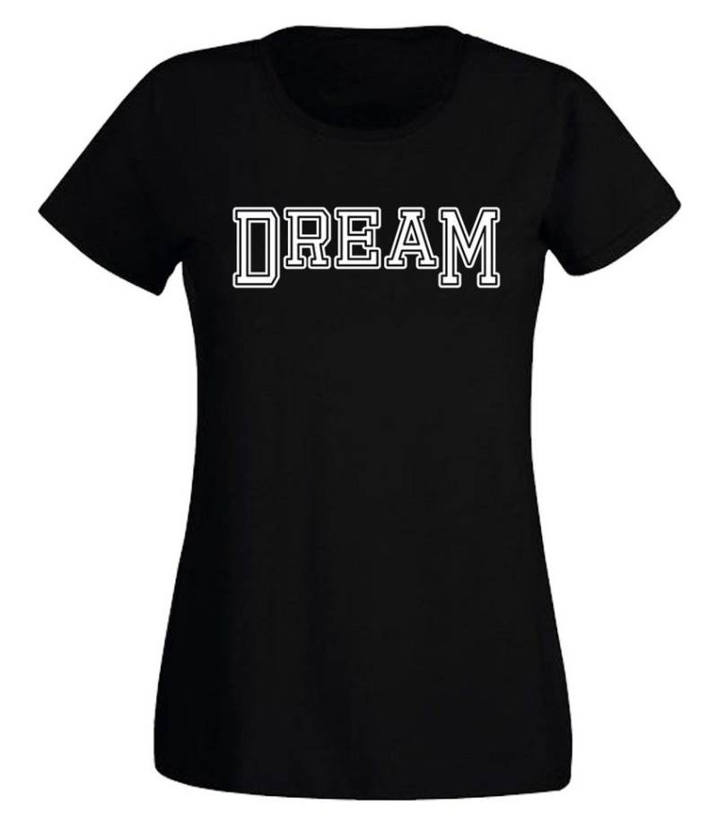 G-graphics T-Shirt Dream Slim-fit- Damen T-Shirt mit Statement / Spruch als Frontprint von G-graphics