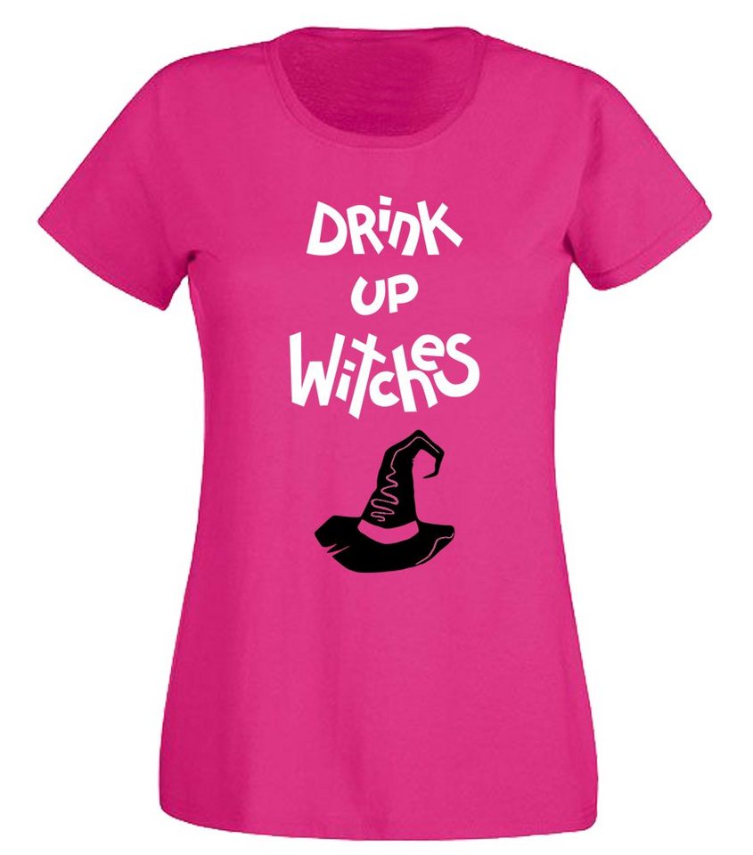 G-graphics T-Shirt Damen T-Shirt - Drink up Witches Slim-fit, mit trendigem Frontprint, Aufdruck auf der Vorderseite, Spruch/Sprüche/Print/Motiv, für jung & alt von G-graphics